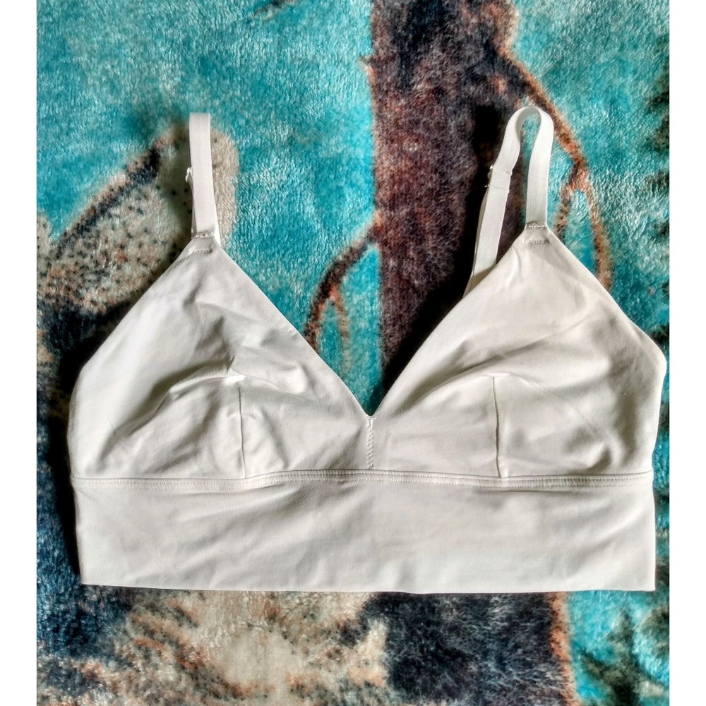 Spanx White Bralette Medium NWOT
